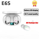 E6S Wireless Bluetooth Earphones TWS Bluetooth Headset Wireless Earbuds Noise Cancelling Earphones with Microphone Headphones